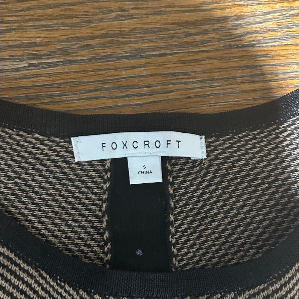Foxcroft Women's Black and Tan Cardigan - Picture 3 of 4
